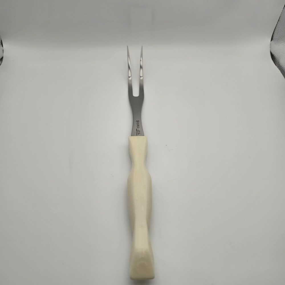 Cutco 1727 JF Turning Fork Pearl White Handle Stainless Steel Made in USA